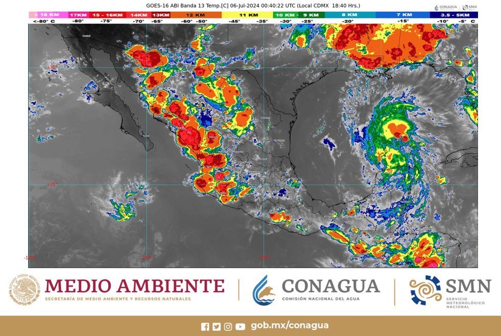 Beryl y Aletta van sobre el norte y noreste de México